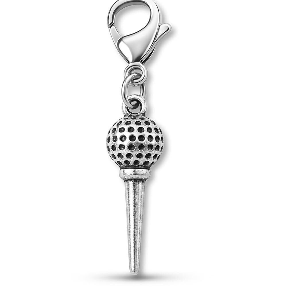 9788 Golf Clip on Charm Zipper Pull Purse/Lanyard/Case/Bracelet Charm